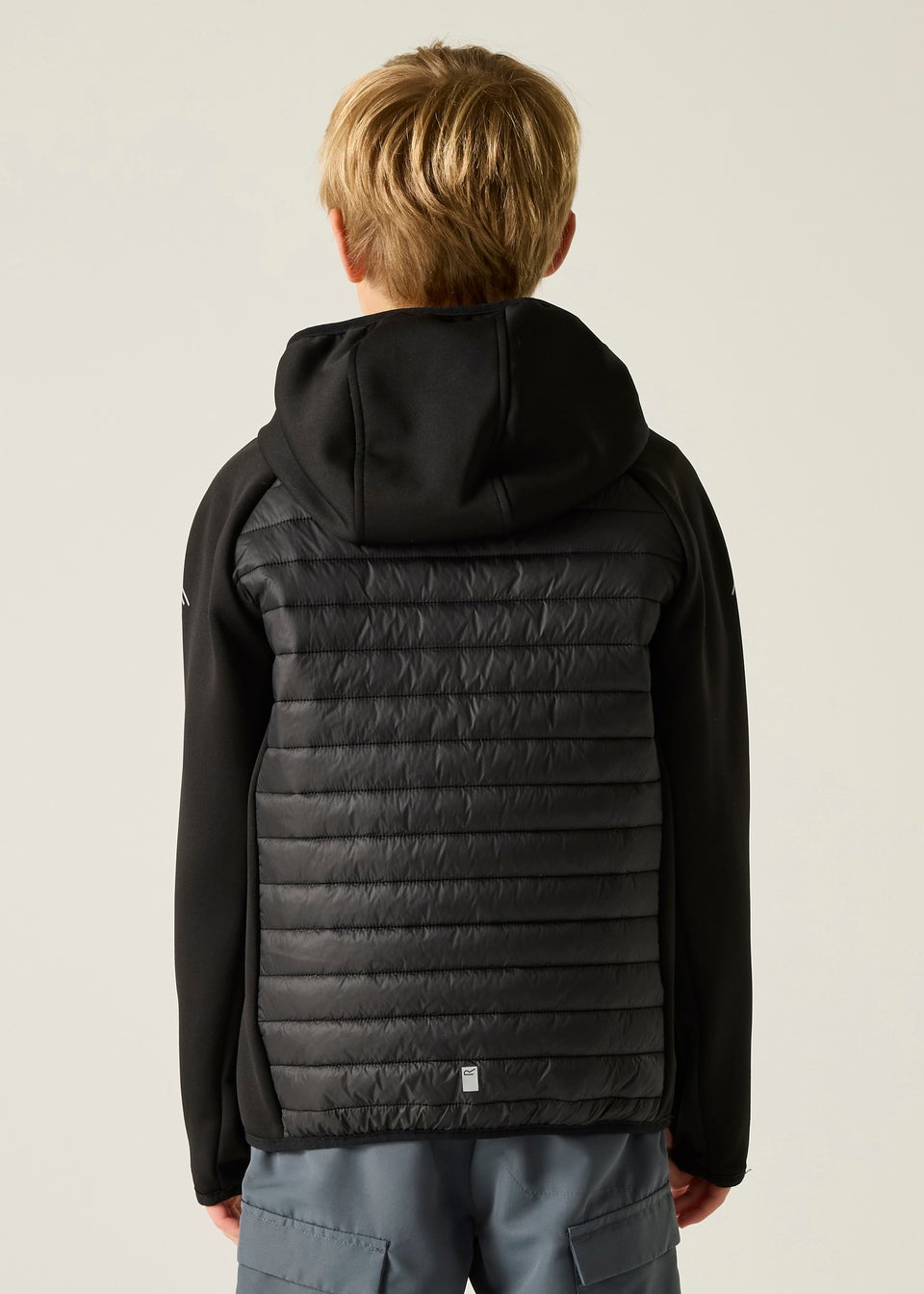 Regatta Black Seal Grey Andreson Hybrid Lightweight Jacket (3-13 Years)