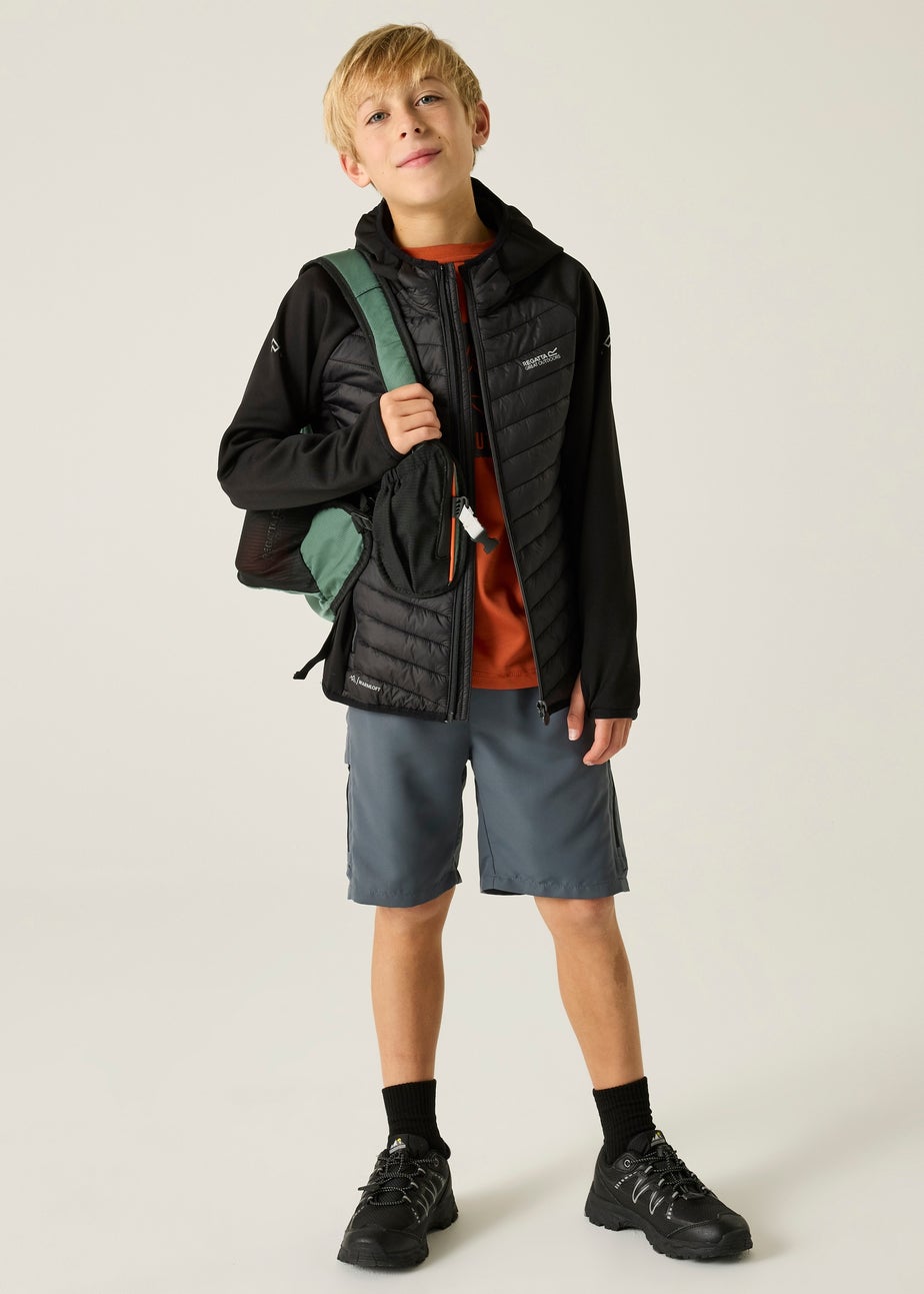 Regatta Black Seal Grey Andreson Hybrid Lightweight Jacket (3-13 Years)