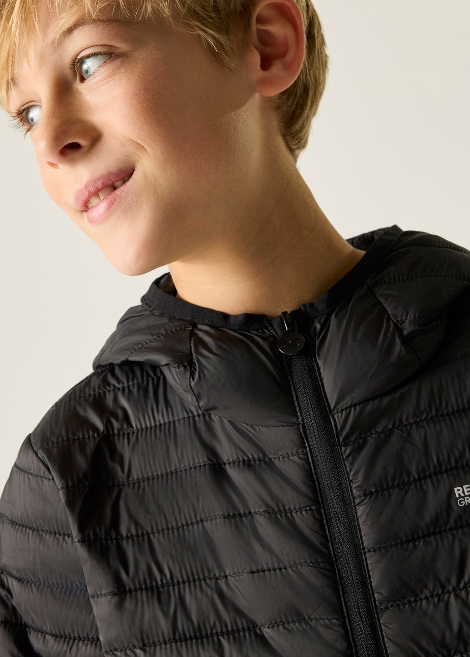 Regatta Black Hillpack Lightweight Jacket (3-13 Years)