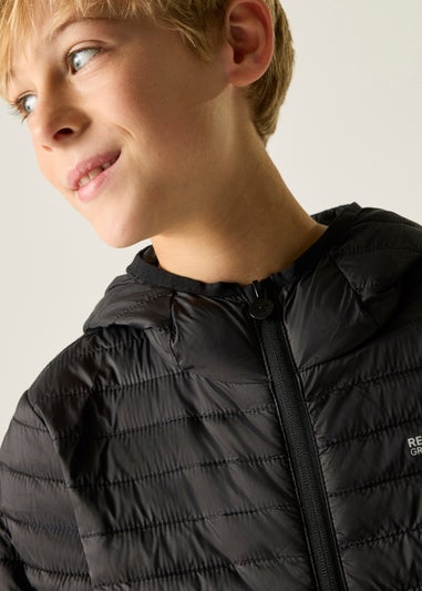 Regatta Black Hillpack Lightweight Jacket (3-13 Years)