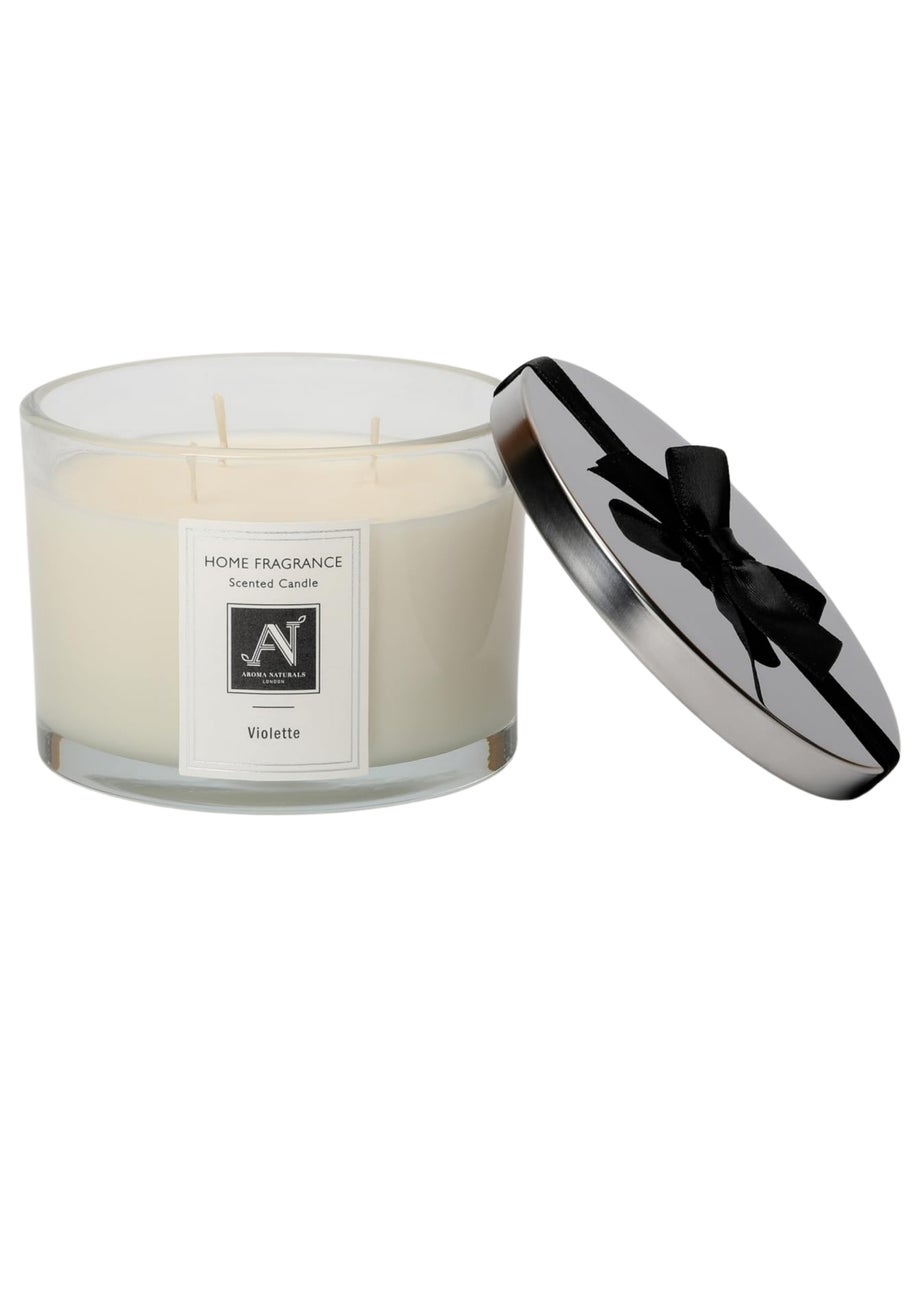Aroma Naturals London Scented Candle White The Minimalist luxe Range 292G