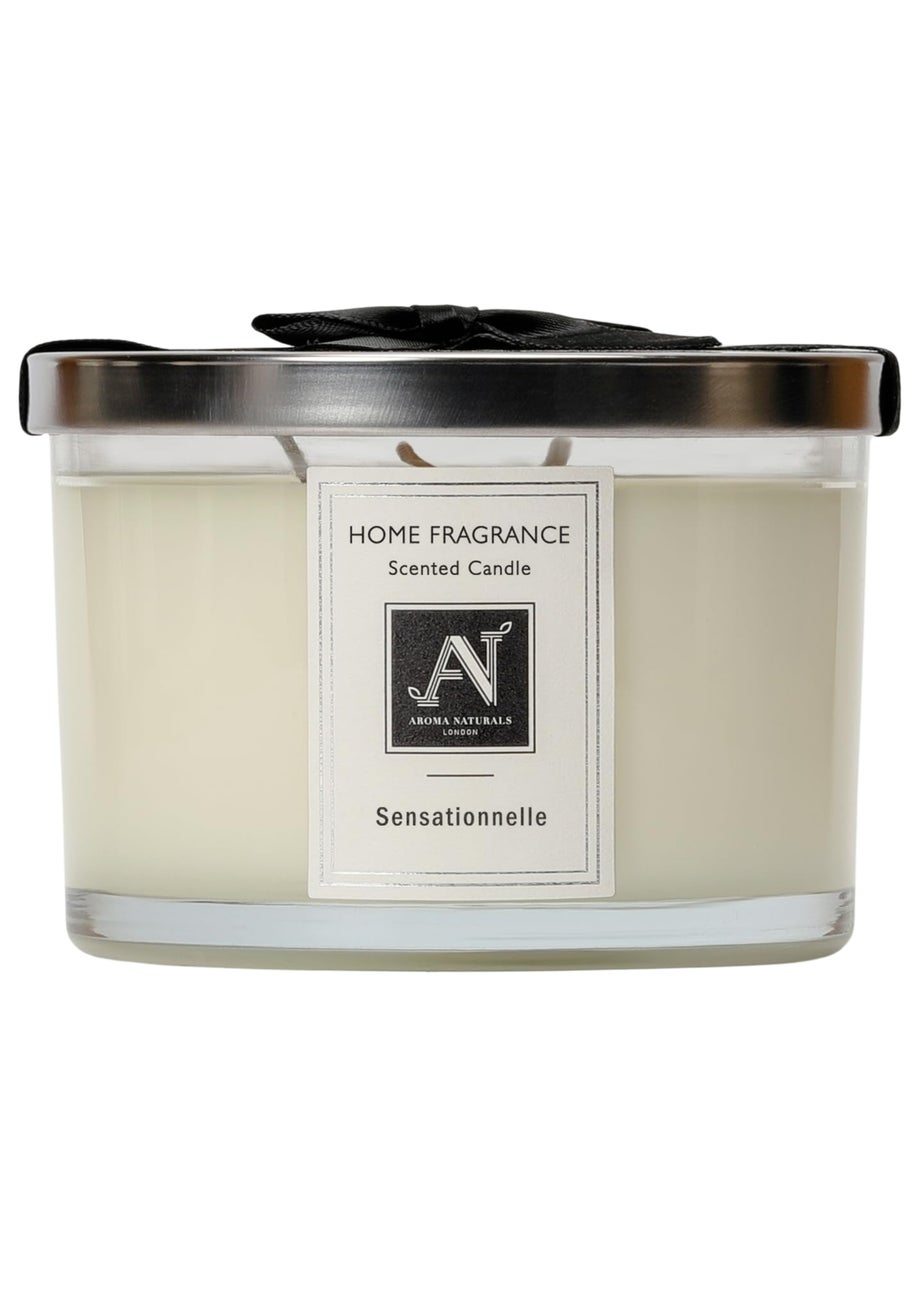 Aroma Naturals London Scented Candle White The Minimalist Luxe Range Candle 292G