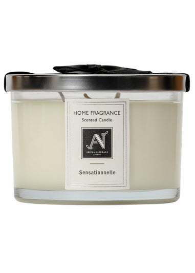 Aroma Naturals London Scented Candle White The Minimalist Luxe Range Candle 292G