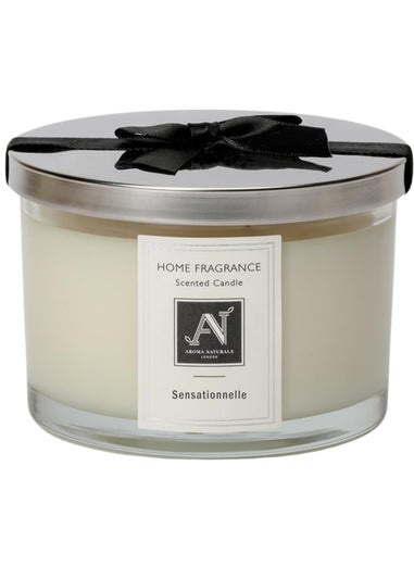 Aroma Naturals London Scented Candle White The Minimalist Luxe Range Candle 292G