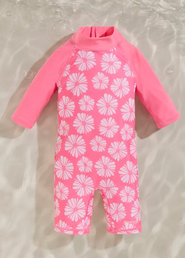 Regatta Pink Haze Petal Flower Kids Rash Suit Quick Drying (9 Months- 4 Years)