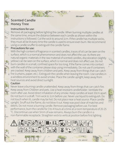 Disney Winnie the Pooh Scented Candle 213G 100 Acre Wood White Honey Tree 1 Wick