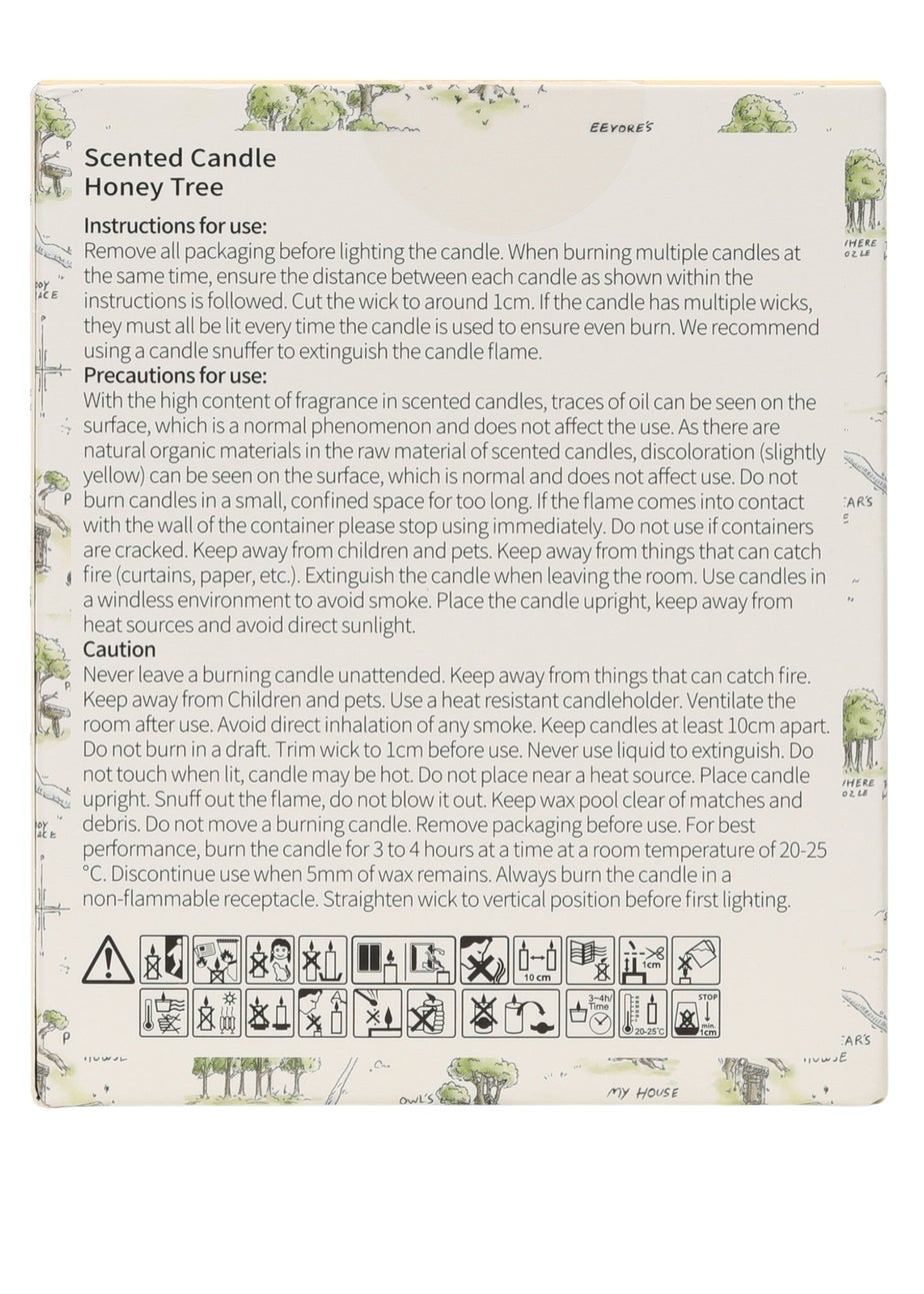 Disney Winnie the Pooh Scented Candle 213G 100 Acre Wood White Honey Tree 1 Wick