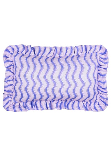 Furn Summer Solstice Wiggly Stripe Cobalt Outdoor Cushion (30 x 50cm)