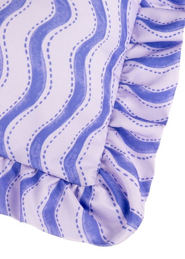 Furn Summer Solstice Wiggly Stripe Cobalt Outdoor Cushion (30 x 50cm)