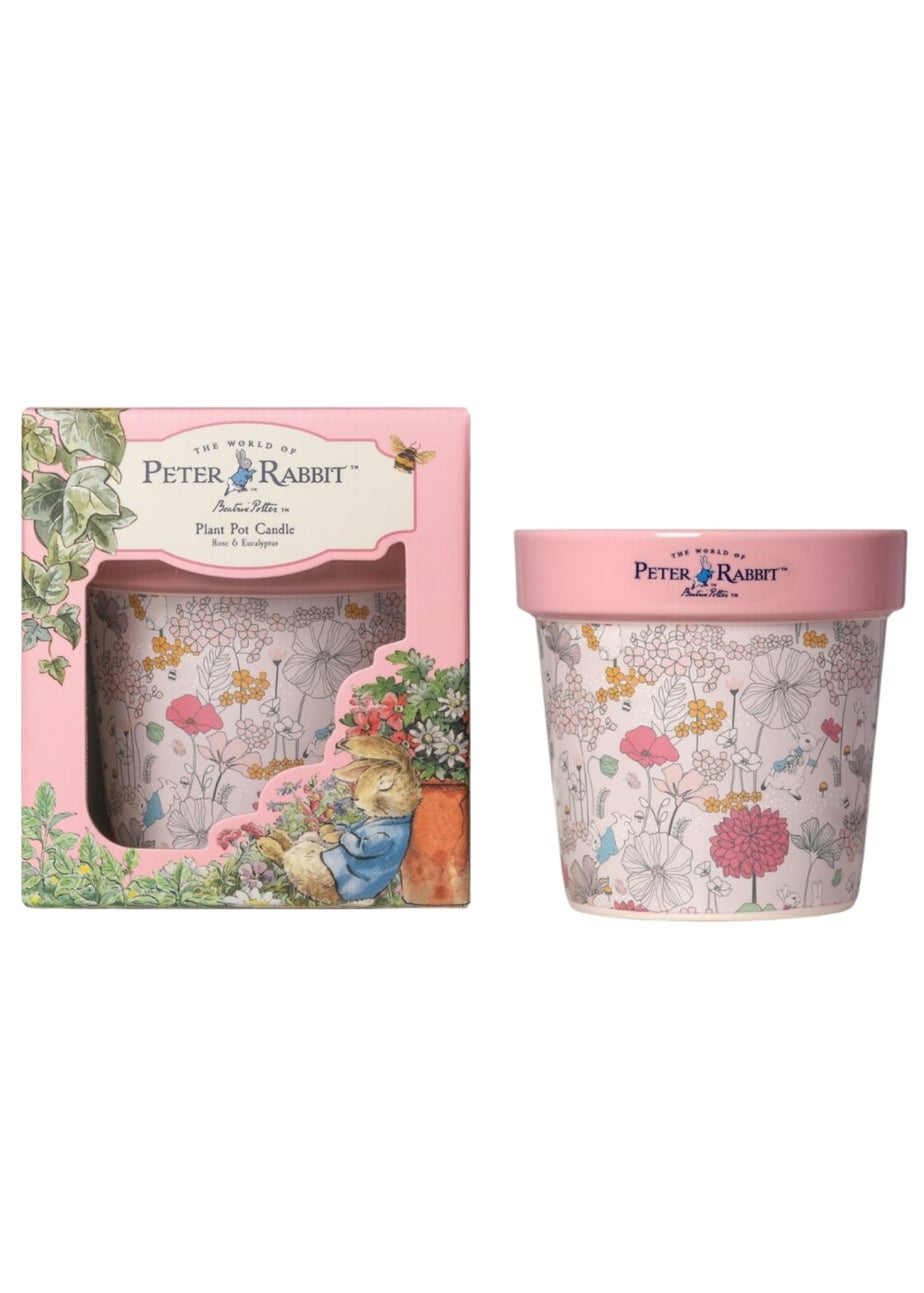 Peter Rabbit Ceramic Scented Candle Pink Rose & Eucalyptus 277G 1 Wick