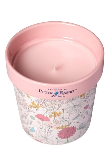 Peter Rabbit Ceramic Scented Candle Pink Rose & Eucalyptus 277G 1 Wick