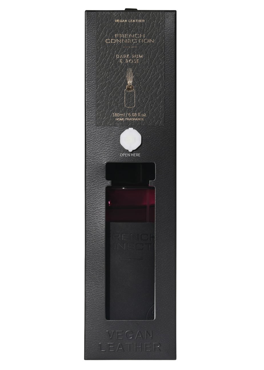 French Connection Reed Diffuser 180ml Pink Leather Range Dark Rum & Rose Scented