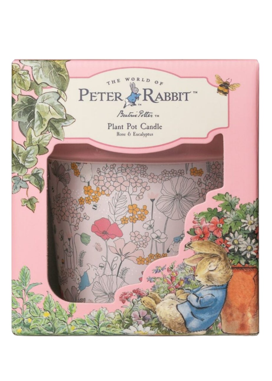 Peter Rabbit Ceramic Scented Candle Pink Rose & Eucalyptus 277G 1 Wick