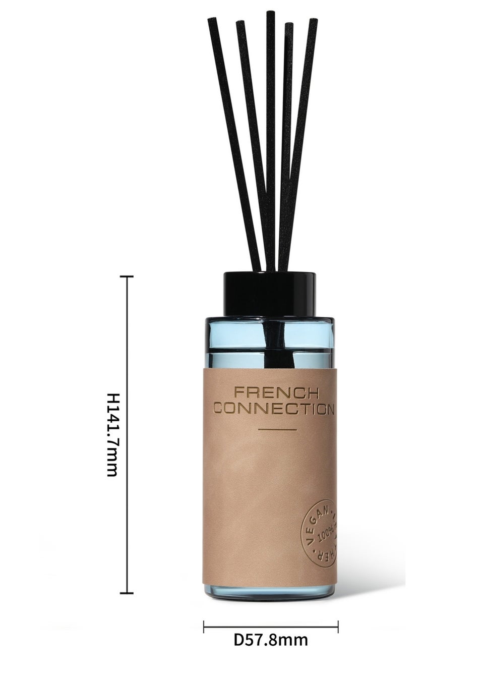 French Connection Reed Diffuser 180ml Leather Range Blue Autumn Nights (8 Reeds)