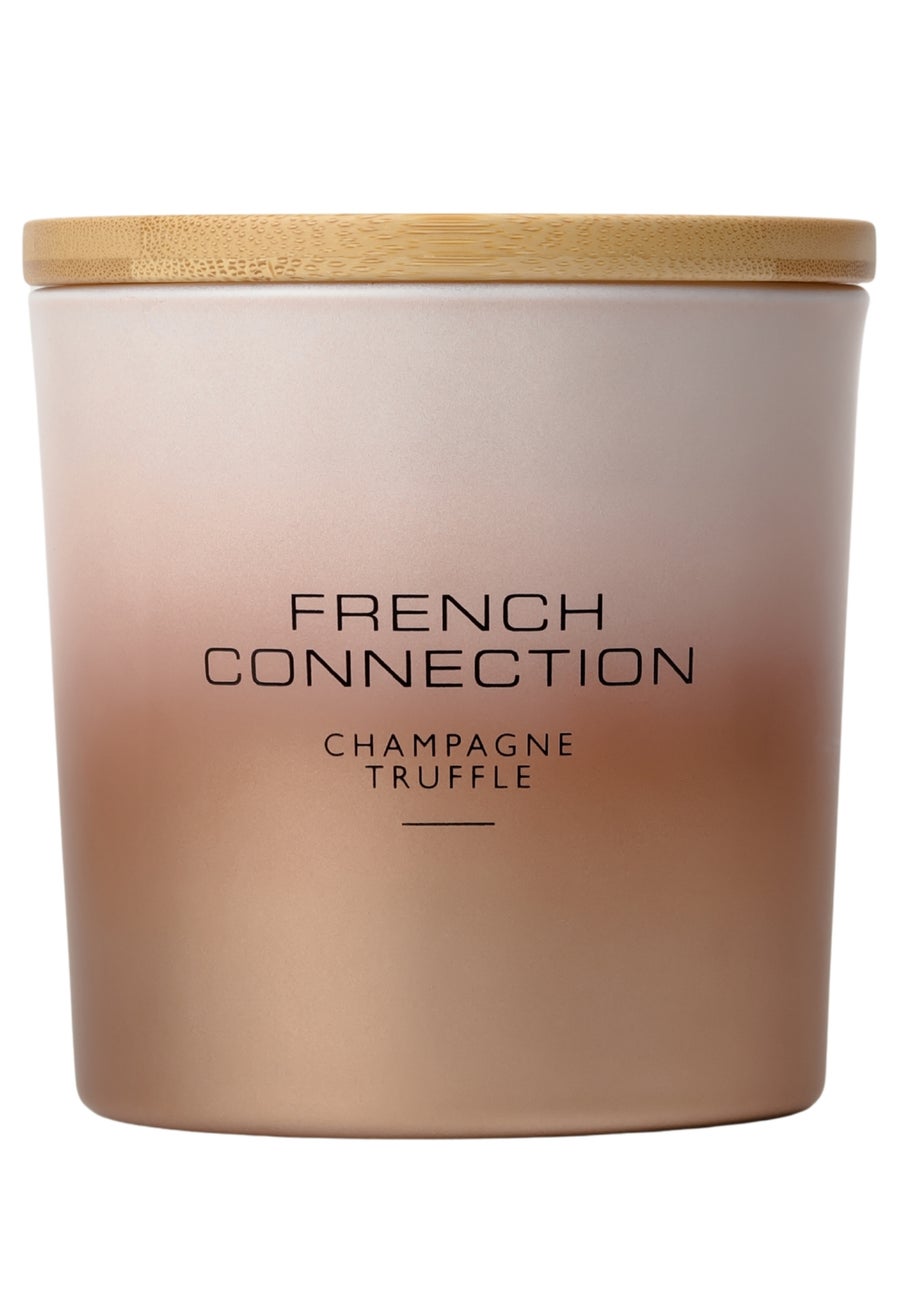 French Connection Large Scented Candle 322G Copper Ombre Champagne Truffle