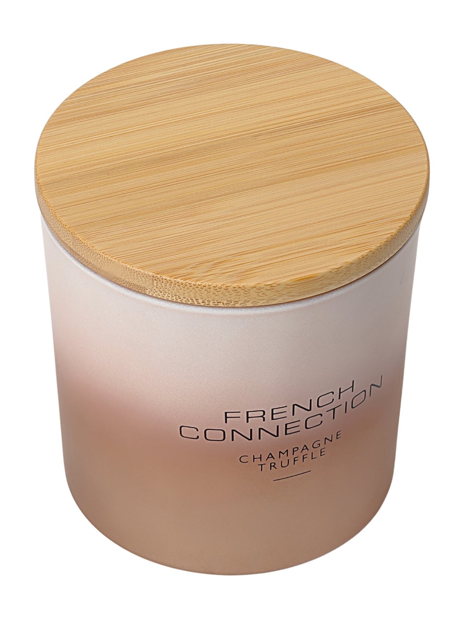 French Connection Large Scented Candle 322G Copper Ombre Champagne Truffle