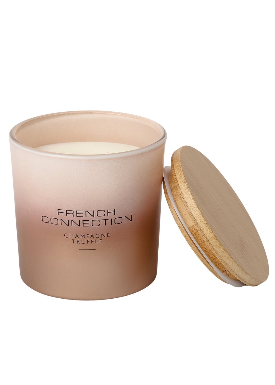 French Connection Large Scented Candle 322G Copper Ombre Champagne Truffle