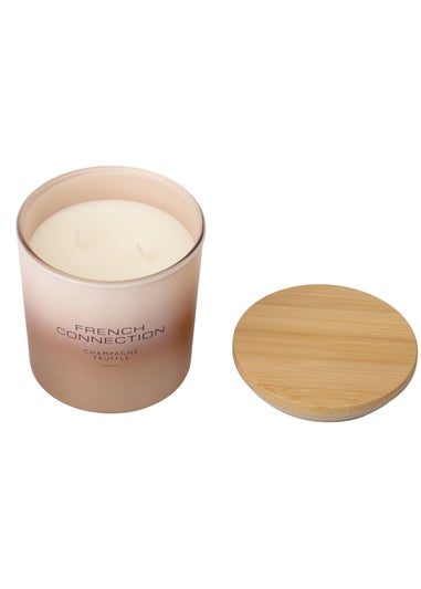 French Connection Large Scented Candle 322G Copper Ombre Champagne Truffle