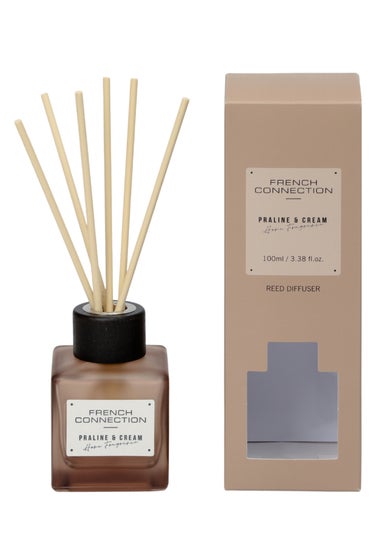 French Connection Reed Diffuser Square Range Brown Praline & Cream 100ml