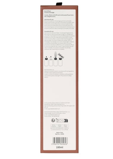 French Connection Reed Diffuser 180ML Leather Range Sandalwood & Cedar (5 Reeds)