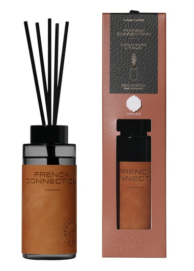 French Connection Reed Diffuser 180ML Leather Range Sandalwood & Cedar (5 Reeds)
