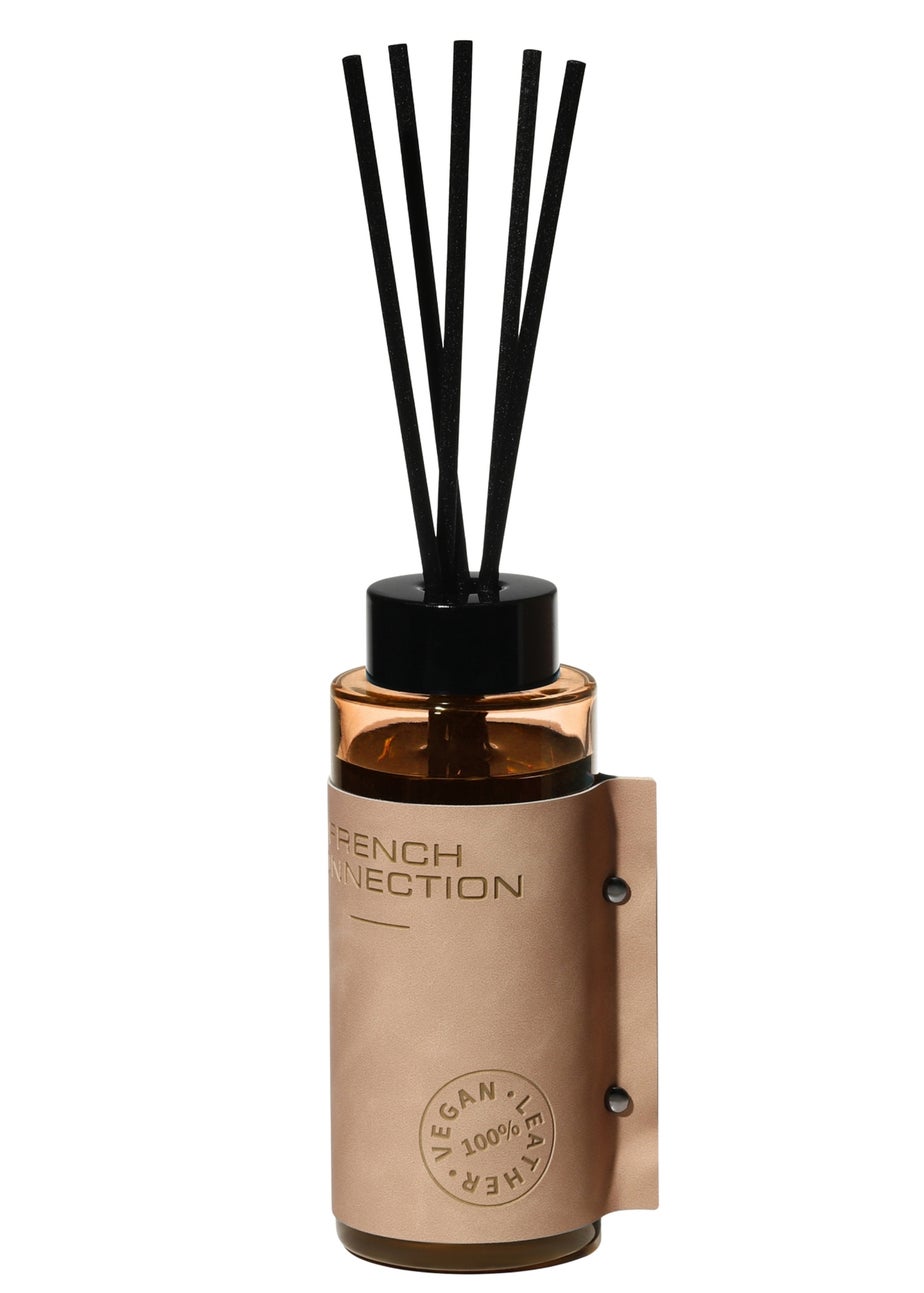 French Connection Leather Range Orange Diffuser Bergamot & Amberwood 180ML (5 Reeds)