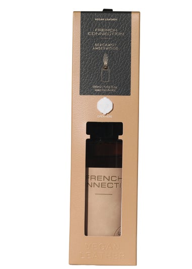 French Connection Leather Range Orange Diffuser Bergamot & Amberwood 180ML (5 Reeds)