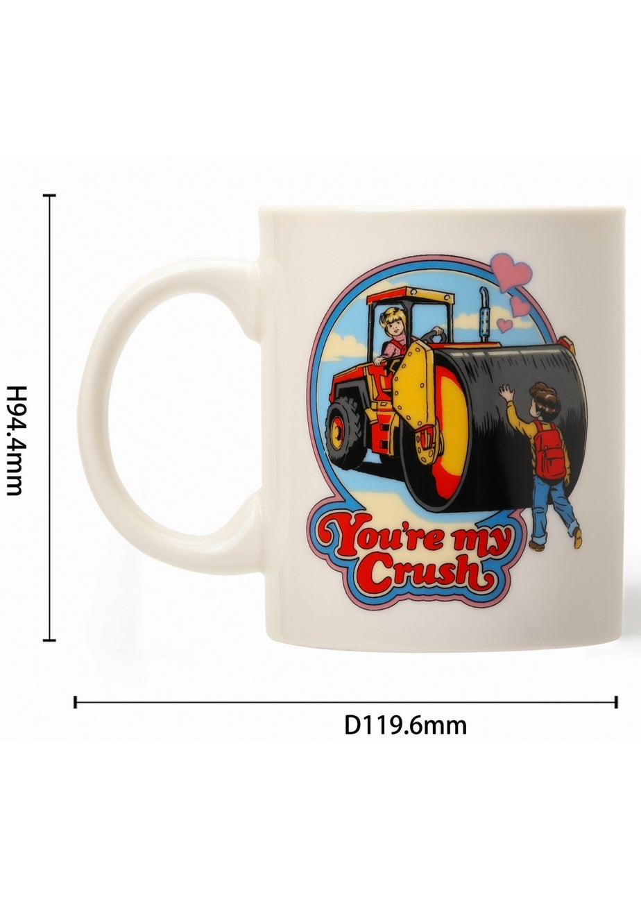 Steven Rhodes Scented Candle White Stay Positive Blue Mug Citrus & Sea Salt