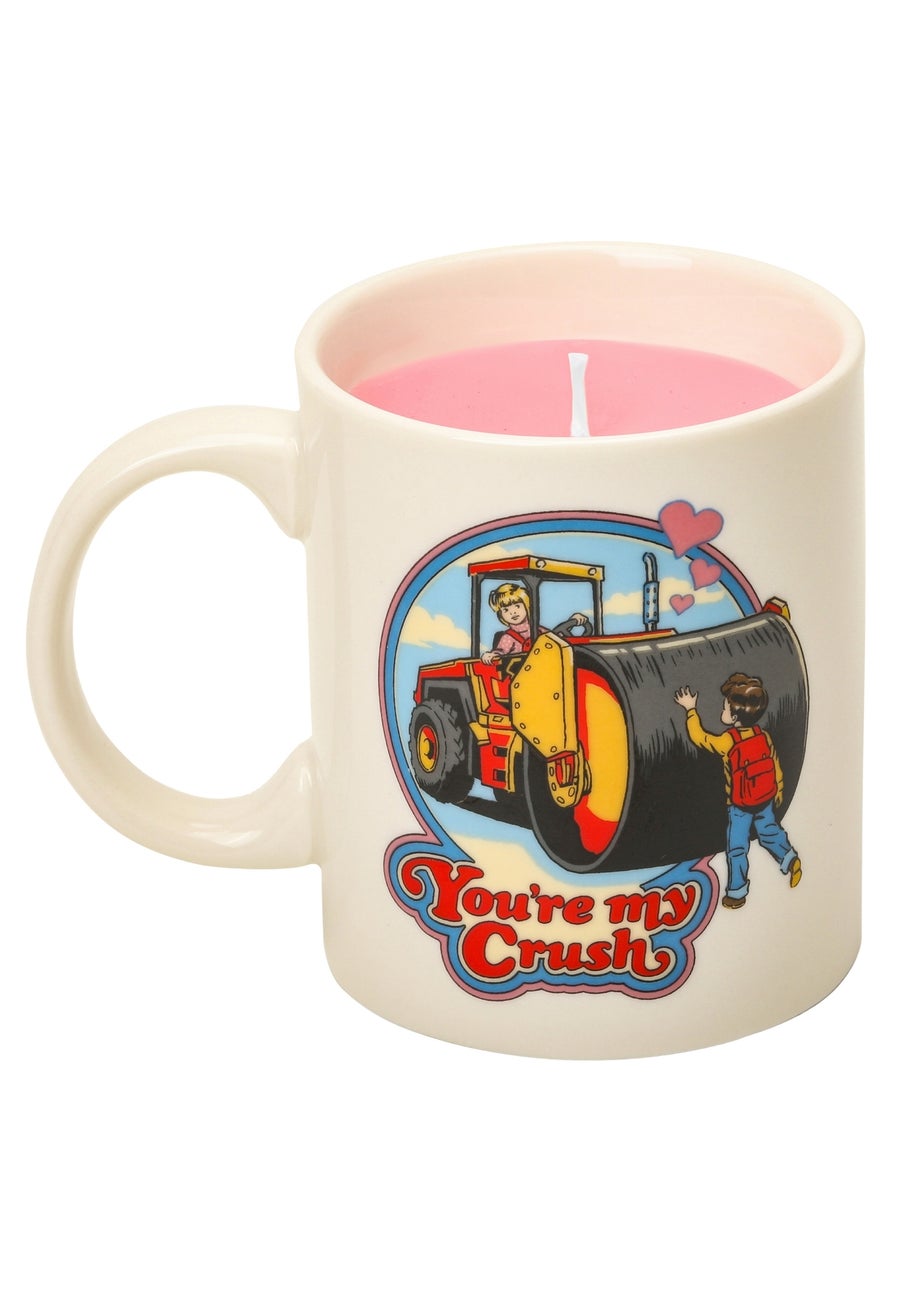 Steven Rhodes Scented Candle White Stay Positive Blue Mug Citrus & Sea Salt