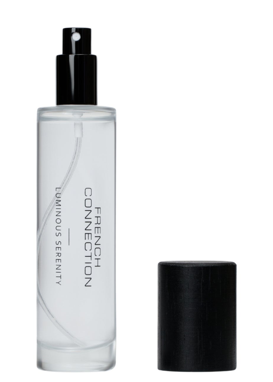 French Connection Black Wooden surround Luminous Serenity Room Spray 100ml