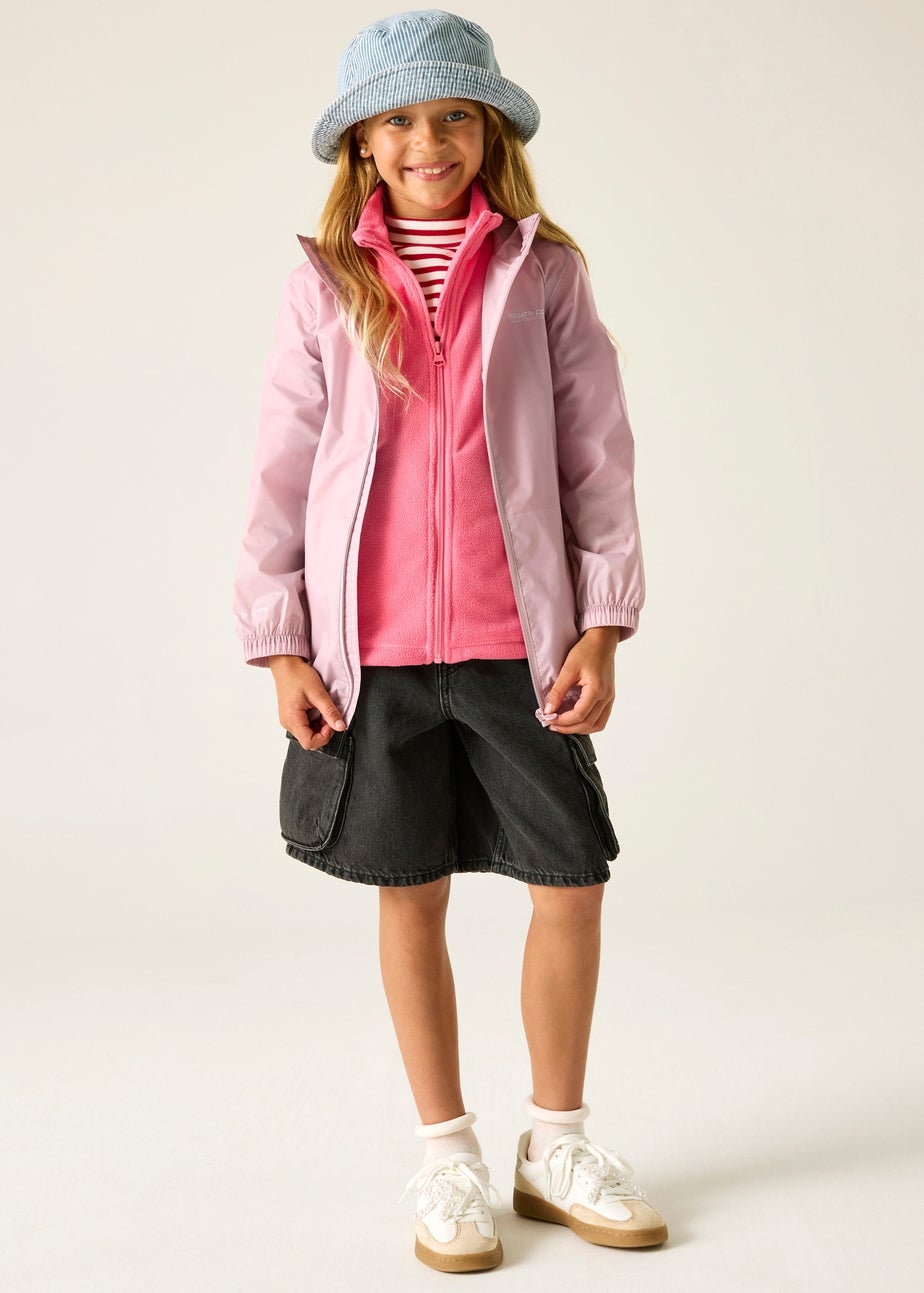 Regatta Powder Lilac Pack-It III Waterproof Jacket With Isolite Technology (2-13 Years)
