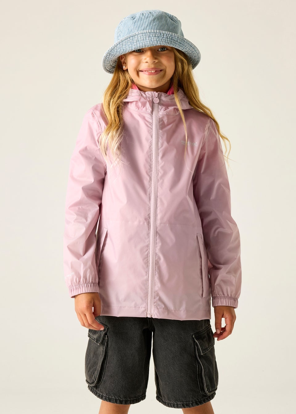 Regatta Powder Lilac Pack-It III Waterproof Jacket With Isolite Technology (2-13 Years)