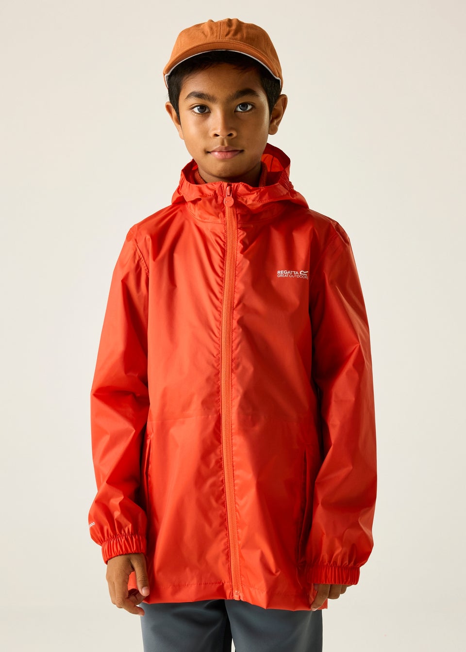 Regatta Rusty Orange Pack-It III Waterproof Jacket With Isolite Technology (2-13 Years)