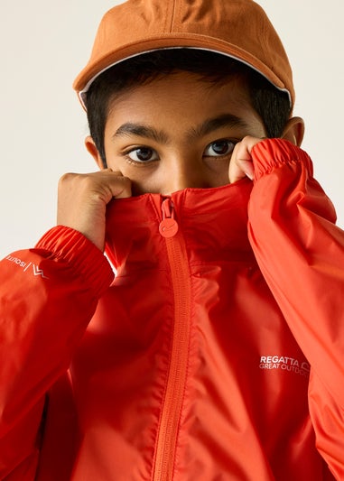 Regatta Rusty Orange Pack-It III Waterproof Jacket With Isolite Technology (2-13 Years)