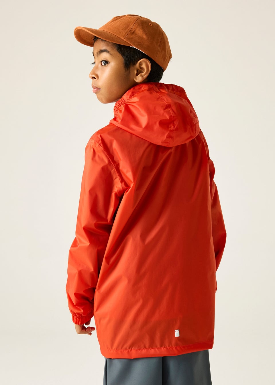 Regatta Rusty Orange Pack-It III Waterproof Jacket With Isolite Technology (2-13 Years)