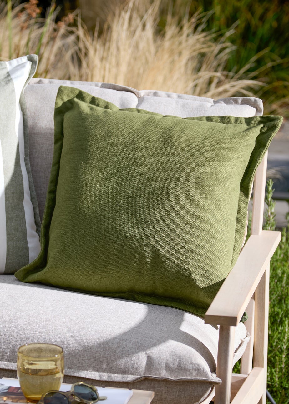 Yard Holmfirth Canvas Eucalyptus Outdoor Cushion (45 x 45cm)