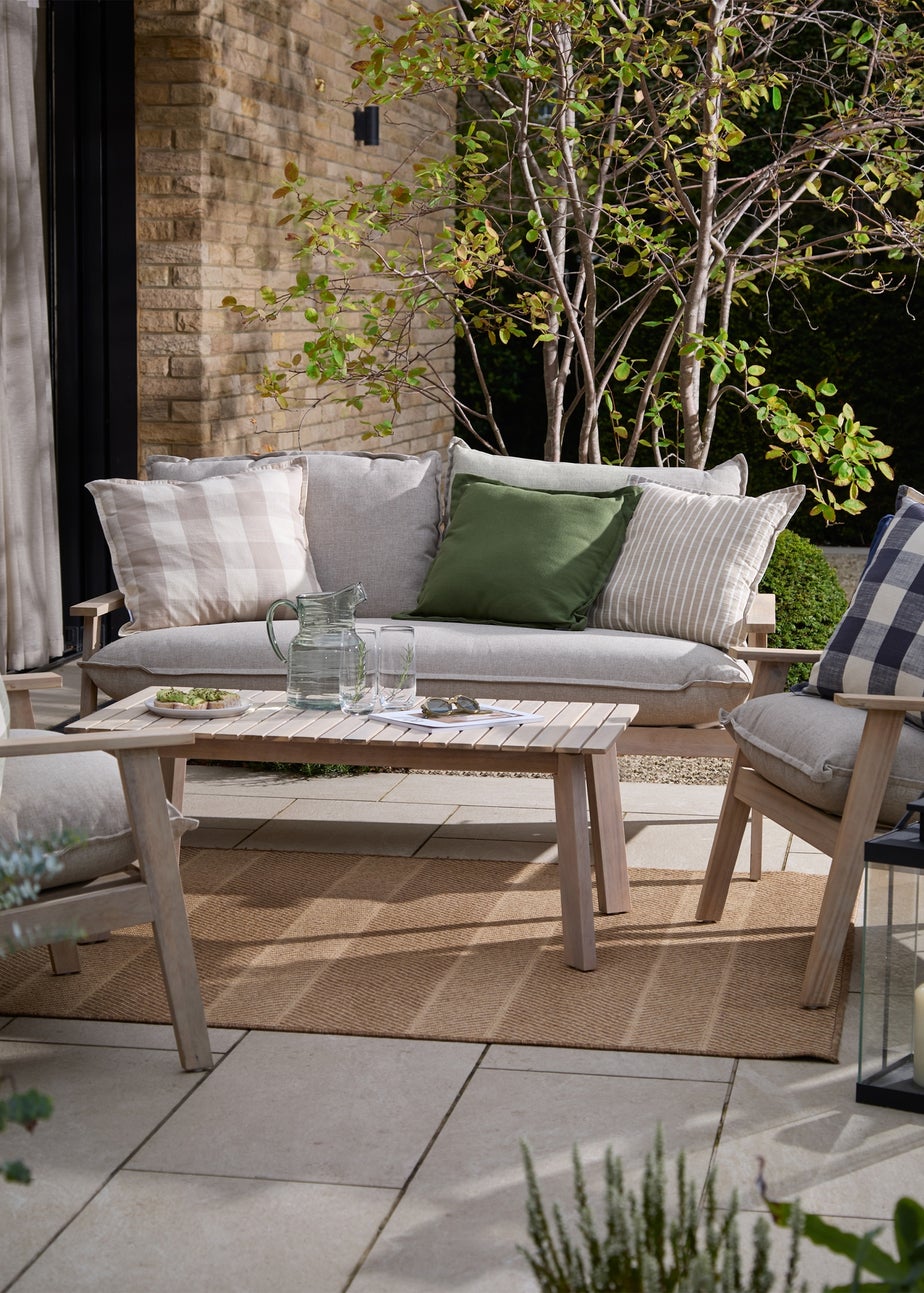 Yard Holmfirth Canvas Eucalyptus Outdoor Cushion (45 x 45cm)