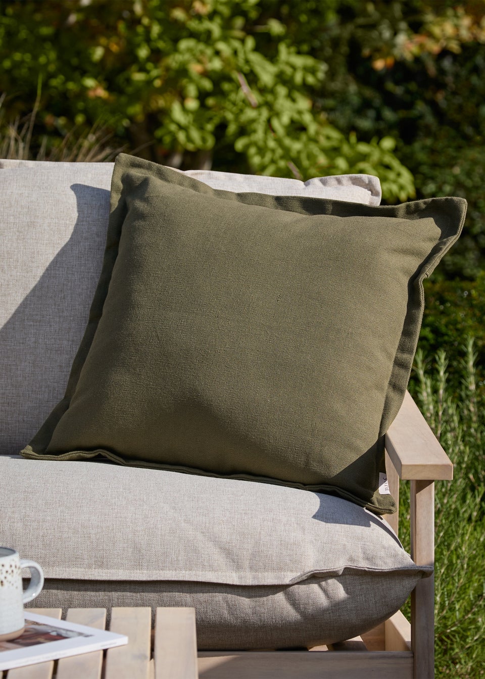 Yard Holmfirth Canvas Lichen Outdoor Cushion (45 x 45cm)