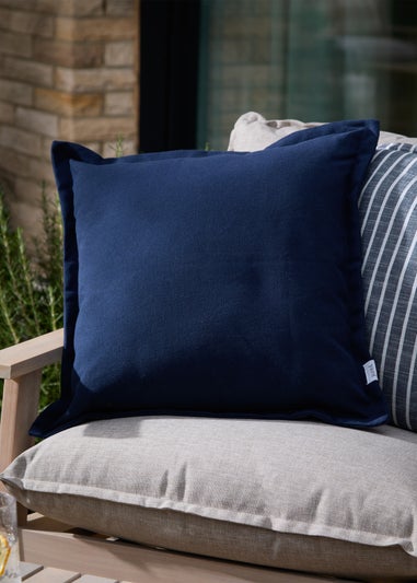 Yard Holmfirth Canvas Navy Outdoor Cushion (45 x 45cm)
