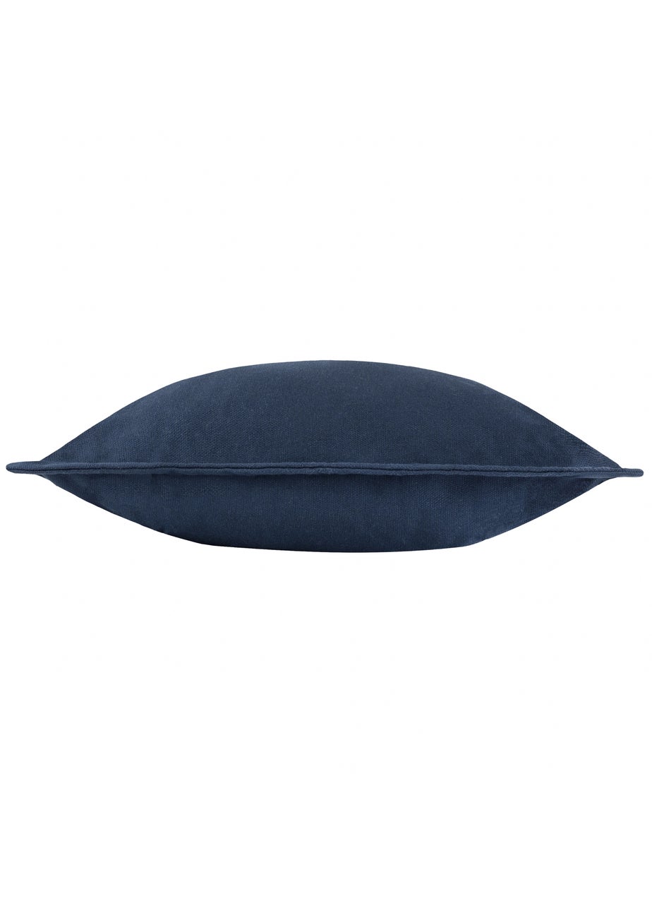 Yard Holmfirth Canvas Navy Outdoor Cushion (45 x 45cm)