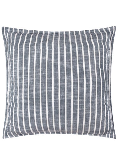Yard Hessle Stripe Navy Outdoor Cushion (45 x 45cm)