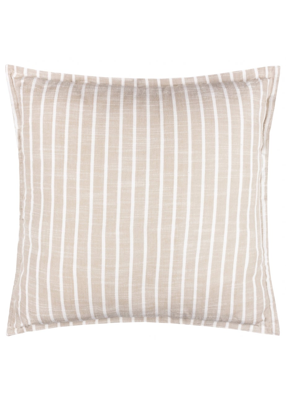 Yard Hessle Stripe Natural Outdoor Cushion (45 x 45cm)