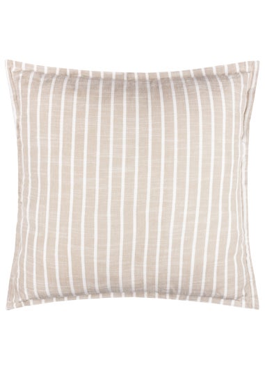 Yard Hessle Stripe Natural Outdoor Cushion (45 x 45cm)