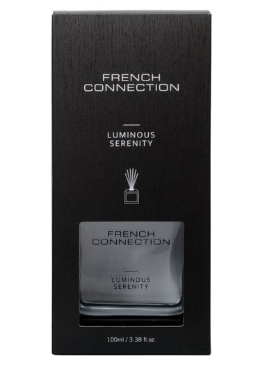 French Connection Reed Diffuser Black Wooden Surround Luminous Serenity 100ML (6 Reeds)