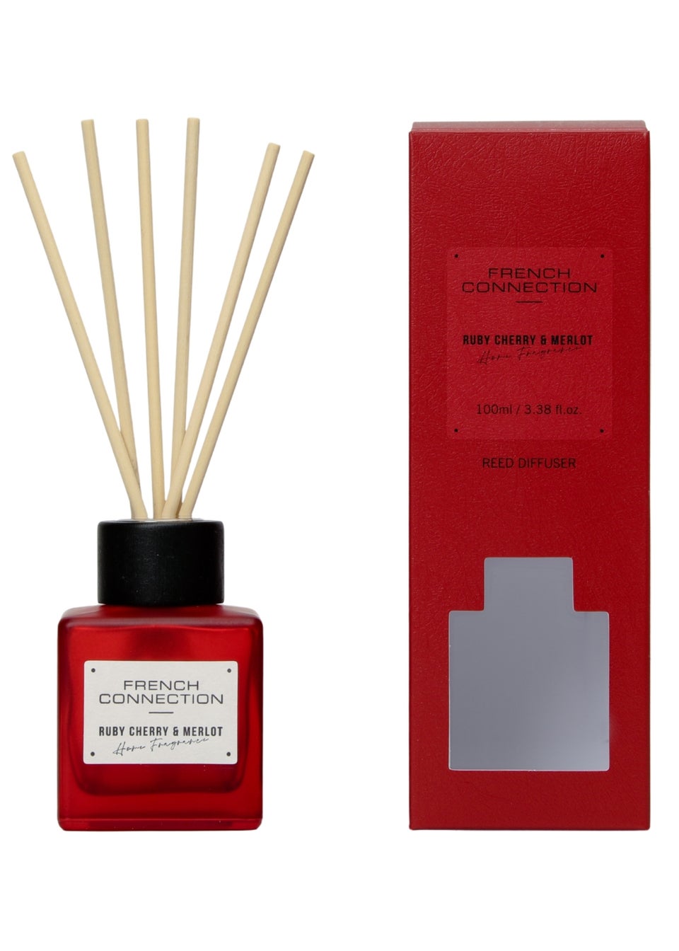 French Connection Red Square Range Cherry & Merlot 100ml Reed Diffuser