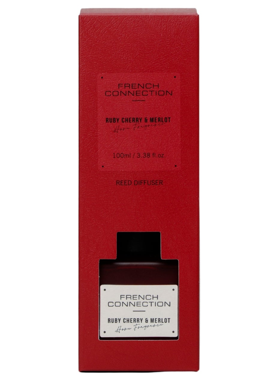 French Connection Red Square Range Cherry & Merlot 100ml Reed Diffuser