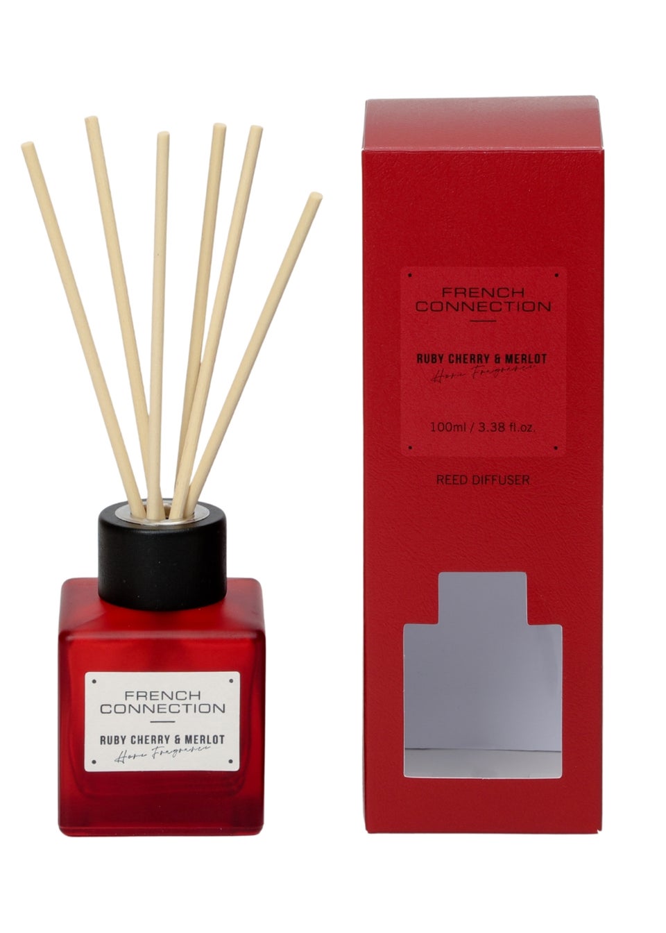 French Connection Red Square Range Cherry & Merlot 100ml Reed Diffuser