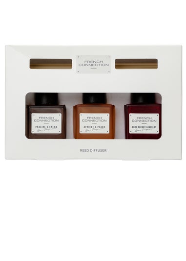 French Connection Reed Diffusers Giftset Square Range Multi 3 x 50ML Diffusers