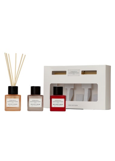 French Connection Reed Diffusers Giftset Square Range Multi 3 x 50ML Diffusers