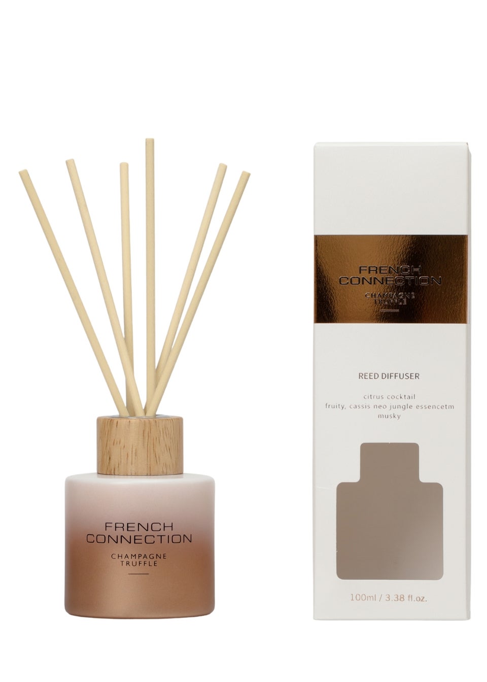 French Connection Reed Diffuser Champagne Truffle Multi 100ML Ombre Design